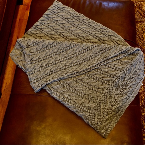 Pottery Barn Bedding Cable Knit Blanket Throw 50 X 60 Poshmark